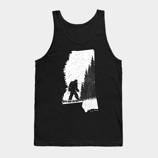 Mississippi Bigfoot Tank Top by Tesszero